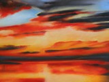 18 Tramonto in laguna 2002 Pastello su carta Fabriano Tiepolo cm 70x100